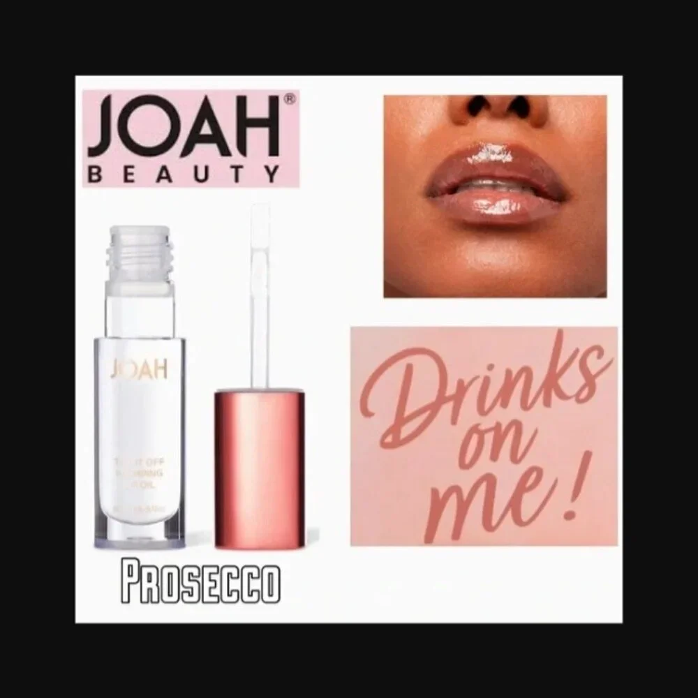 Joah top it off plumping lip oil set of three prosecco, Bellini, bubbly NIB